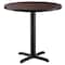 National Public Seating NPS Cafe Table, 36 Round, X Base, 30 Height CT13636XDMY - alternate 3